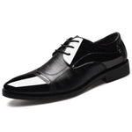 Load image into Gallery viewer, MULUHU Spring Autumn Men Shoes Leather Business Oxford Leather Shoes Office Wedding Lace Up Flat Shoes Plus Size 38-48
