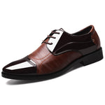 Load image into Gallery viewer, MULUHU Spring Autumn Men Shoes Leather Business Oxford Leather Shoes Office Wedding Lace Up Flat Shoes Plus Size 38-48
