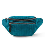 Load image into Gallery viewer, corduroy Waist Bag designer Zipper Chest Bag Sport Canvas Fanny Pack Girl Waist Belt Bags Fashion Phone Waist Pack for women
