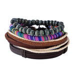 Load image into Gallery viewer, 4-6PC Vintage Multilayer Leather Bracelet For Men Fashion Braided Handmade Rope Wrap Bead Charm Woven Bracelets Male Gift
