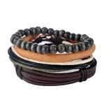Load image into Gallery viewer, 4-6PC Vintage Multilayer Leather Bracelet For Men Fashion Braided Handmade Rope Wrap Bead Charm Woven Bracelets Male Gift
