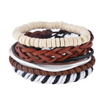 Load image into Gallery viewer, 4-6PC Vintage Multilayer Leather Bracelet For Men Fashion Braided Handmade Rope Wrap Bead Charm Woven Bracelets Male Gift
