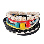 Load image into Gallery viewer, 4-6PC Vintage Multilayer Leather Bracelet For Men Fashion Braided Handmade Rope Wrap Bead Charm Woven Bracelets Male Gift
