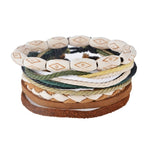 Load image into Gallery viewer, 4-6PC Vintage Multilayer Leather Bracelet For Men Fashion Braided Handmade Rope Wrap Bead Charm Woven Bracelets Male Gift
