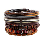 Load image into Gallery viewer, 4-6PC Vintage Multilayer Leather Bracelet For Men Fashion Braided Handmade Rope Wrap Bead Charm Woven Bracelets Male Gift
