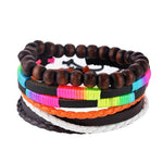 Load image into Gallery viewer, 4-6PC Vintage Multilayer Leather Bracelet For Men Fashion Braided Handmade Rope Wrap Bead Charm Woven Bracelets Male Gift
