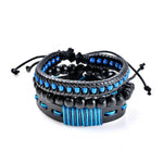 Load image into Gallery viewer, 4-6PC Vintage Multilayer Leather Bracelet For Men Fashion Braided Handmade Rope Wrap Bead Charm Woven Bracelets Male Gift
