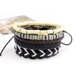 Load image into Gallery viewer, 4-6PC Vintage Multilayer Leather Bracelet For Men Fashion Braided Handmade Rope Wrap Bead Charm Woven Bracelets Male Gift

