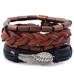 Load image into Gallery viewer, 4-6PC Vintage Multilayer Leather Bracelet For Men Fashion Braided Handmade Rope Wrap Bead Charm Woven Bracelets Male Gift
