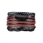 Load image into Gallery viewer, 4-6PC Vintage Multilayer Leather Bracelet For Men Fashion Braided Handmade Rope Wrap Bead Charm Woven Bracelets Male Gift
