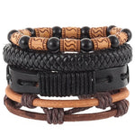 Load image into Gallery viewer, 4-6PC Vintage Multilayer Leather Bracelet For Men Fashion Braided Handmade Rope Wrap Bead Charm Woven Bracelets Male Gift
