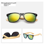 Load image into Gallery viewer, Oulylan Vintage Wooden Leg Sunglasses Men Women Luxury Brand Designer Bamboo Sun Glasses Ladies Retro UV400 Driving Goggles
