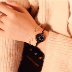 Load image into Gallery viewer, Small Gold Bangle Bracelet Luxury Watches Stainless Steel Retro Ladies Quartz Wristwatches Fashion Casual Women Dress Watch
