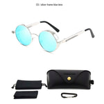 Load image into Gallery viewer, Classic Gothic Steampunk Sunglasses Polarized Men Women Brand Designer Vintage Round Metal Frame Sun Glasses High Quality UV400
