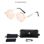 Load image into Gallery viewer, Classic Gothic Steampunk Sunglasses Polarized Men Women Brand Designer Vintage Round Metal Frame Sun Glasses High Quality UV400
