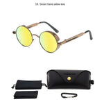 Load image into Gallery viewer, Classic Gothic Steampunk Sunglasses Polarized Men Women Brand Designer Vintage Round Metal Frame Sun Glasses High Quality UV400
