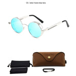 Load image into Gallery viewer, Classic Gothic Steampunk Sunglasses Polarized Men Women Brand Designer Vintage Round Metal Frame Sun Glasses High Quality UV400
