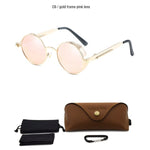 Load image into Gallery viewer, Classic Gothic Steampunk Sunglasses Polarized Men Women Brand Designer Vintage Round Metal Frame Sun Glasses High Quality UV400
