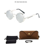 Load image into Gallery viewer, Classic Gothic Steampunk Sunglasses Polarized Men Women Brand Designer Vintage Round Metal Frame Sun Glasses High Quality UV400
