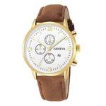 Load image into Gallery viewer, Fashion Geneva Men Date Alloy Case Synthetic Leather Analog Quartz Sport Watch Male Clock Top Brand Luxury Relogio Masculino D30
