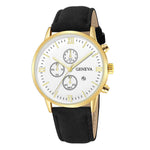 Load image into Gallery viewer, Fashion Geneva Men Date Alloy Case Synthetic Leather Analog Quartz Sport Watch Male Clock Top Brand Luxury Relogio Masculino D30
