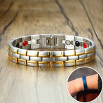 Load image into Gallery viewer, Health Magnetic Bracelet Male Stainless Steel Wrist Band Magnetic Bracelet Men Hand Chain Energy Bracelets for Men Dropshipping
