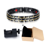 Load image into Gallery viewer, Health Magnetic Bracelet Male Stainless Steel Wrist Band Magnetic Bracelet Men Hand Chain Energy Bracelets for Men Dropshipping
