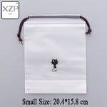 Load image into Gallery viewer, Xzp gatos cosméticos saco de viagem caso de maquiagem feminina corda compõem banho organizador de armazenamento bolsa de higiene pessoal lavagem beaut kit
