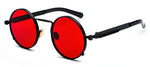Load image into Gallery viewer, Peekaboo clear red sunglasses men steampunk 2019 metal frame retro vintage round sun glasses for women black uv400

