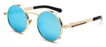 Load image into Gallery viewer, Peekaboo clear red sunglasses men steampunk 2019 metal frame retro vintage round sun glasses for women black uv400
