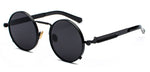 Load image into Gallery viewer, Peekaboo clear red sunglasses men steampunk 2019 metal frame retro vintage round sun glasses for women black uv400
