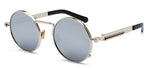 Load image into Gallery viewer, Peekaboo clear red sunglasses men steampunk 2019 metal frame retro vintage round sun glasses for women black uv400

