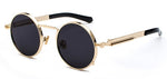 Load image into Gallery viewer, Peekaboo clear red sunglasses men steampunk 2019 metal frame retro vintage round sun glasses for women black uv400
