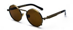 Load image into Gallery viewer, Peekaboo clear red sunglasses men steampunk 2019 metal frame retro vintage round sun glasses for women black uv400
